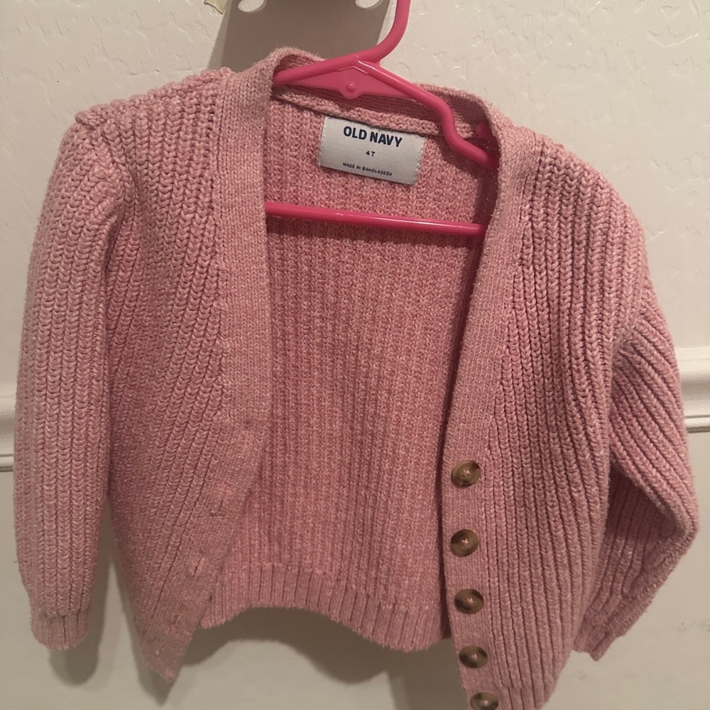 Old Navy Blush Button-Up Cardigan